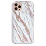 White Marble Rose Gold Chrome 2.0 iPhone Case