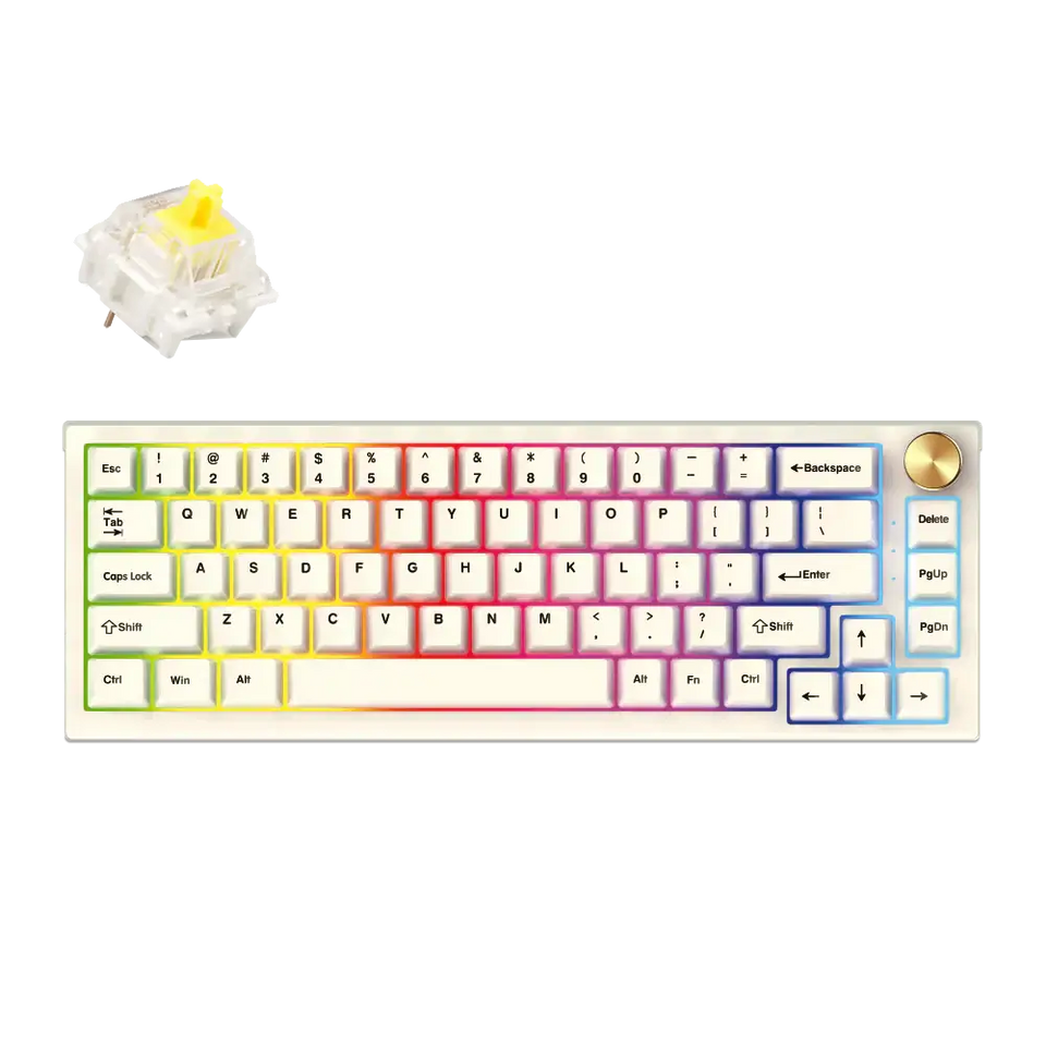 Fantech 65% RGB Mechanical Keyboard White (MAXFIT67)