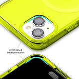 Neon Yellow Clear iPhone Case