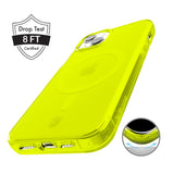 Neon Yellow Clear iPhone Case