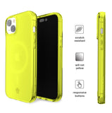 Neon Yellow Clear iPhone Case