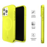 Neon Yellow Clear iPhone Case