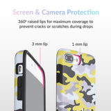 Yellow Camo iPhone Case