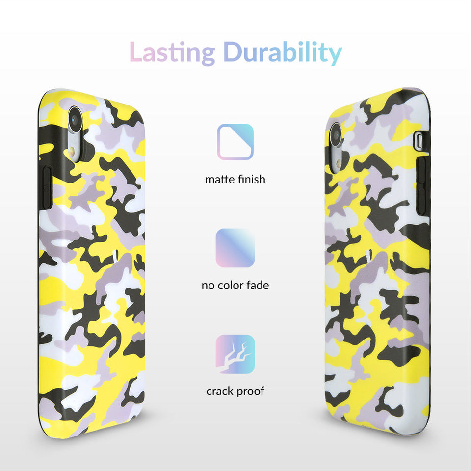Yellow Camo iPhone Case