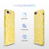 Yellow Snakeskin iPhone Case