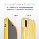 Yellow Snakeskin iPhone Case