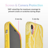 Yellow Snakeskin iPhone Case